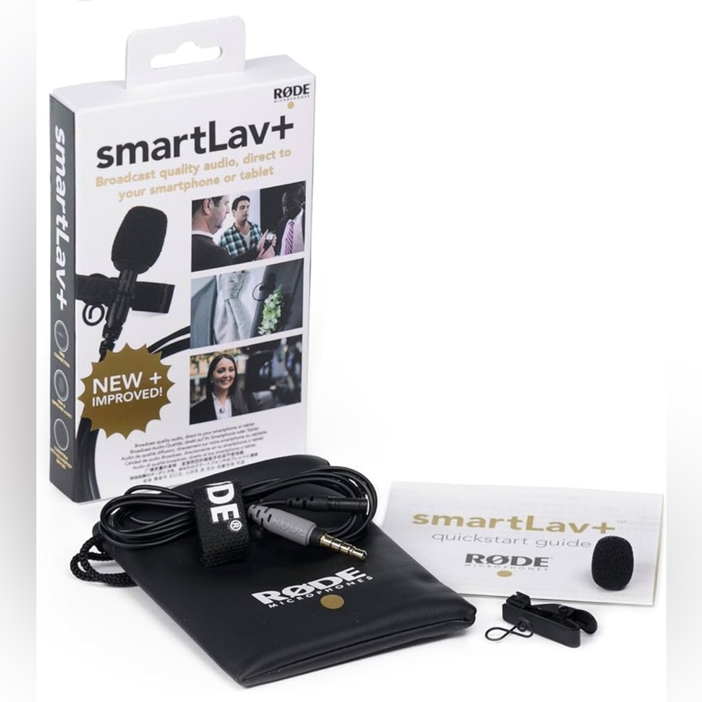 NEW! Rode Smartlav+ Lavalier Condenser Microphone for Smartphones and Tablets